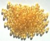100 4mm Transparent Golden Topaz